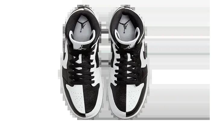 Basketball - schuhe - air jordan 1 mid se - schwarz/weiß 2/4
