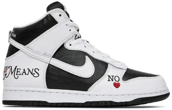 Scarpe - Skate - Uomo - Montanti ricamate - Supreme By Any Means - Nero/Bianco
