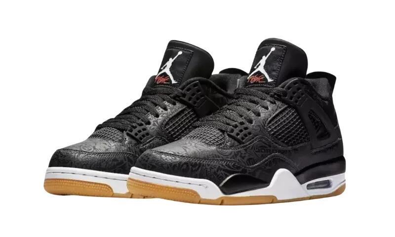 Jordan 4 Retro Laser Black Gum 2/3