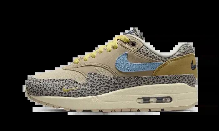 Schoenen - lifestyle - unisex - air max 1 safari - cobblestone 1/3