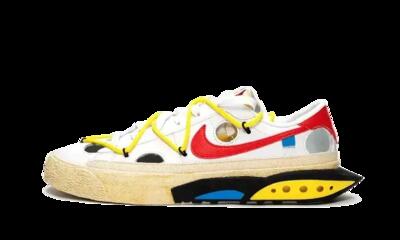 Scarpe - Uomo - Blazer Low Off-White - Bianco/University Red