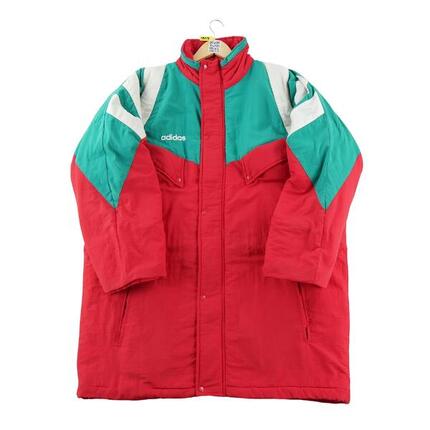 Second life - Herren Retro Vintage Roter Parka - In gutem Zustand