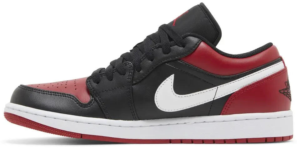 Schuhe - lifestyle - air jordan 1 low - schwarz/weiß/gym red 2/5