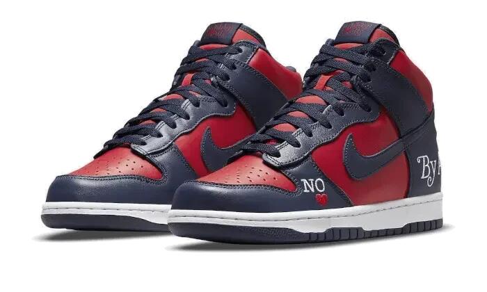 Nike SB Dunk High Supreme By Any Means Navy 2/3