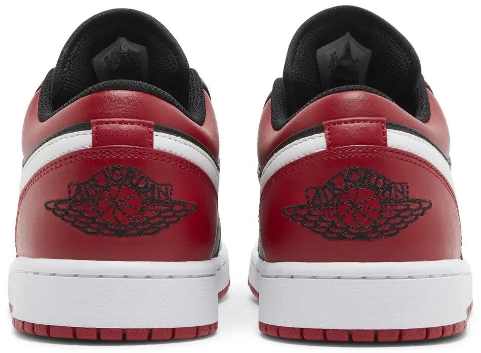 Schuhe - lifestyle - air jordan 1 low - schwarz/weiß/gym red 4/5