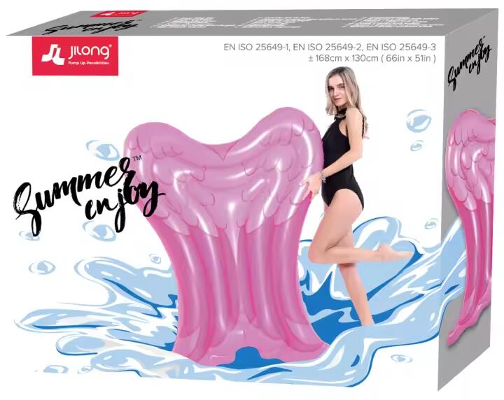 Colchoneta Inflable Alas de Ángel para Piscina y Playa 2/2