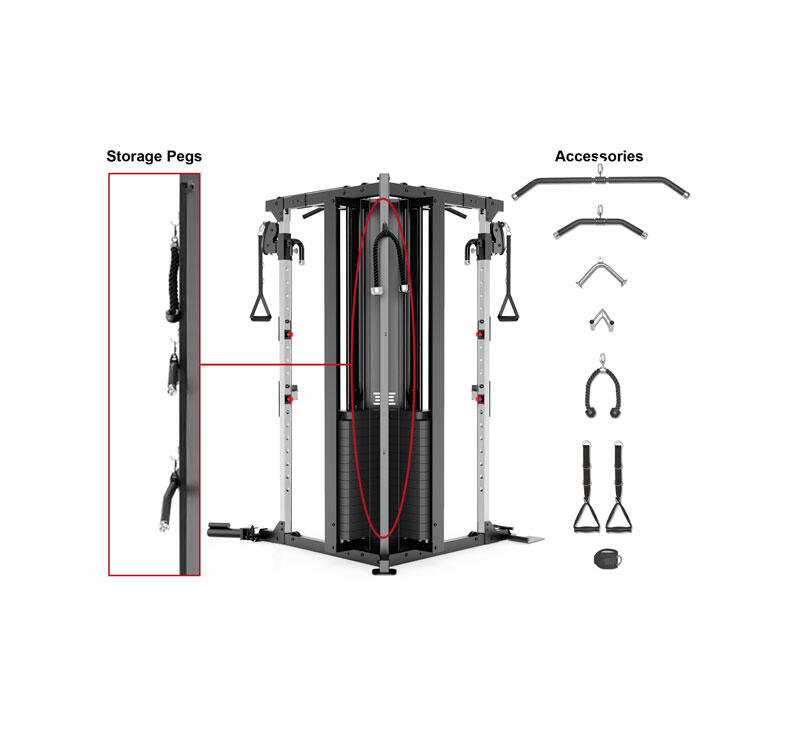 Machine à poulie SM-6500 - 34 positions - Poids maximal utilisateur 150kg 6/6