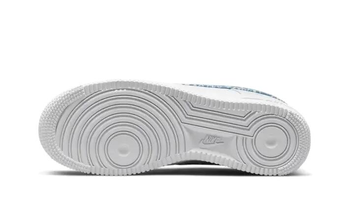 Scarpe - lifestyle - unisex - pelle paisley - air force 1 - bianco/worn blue 3/3