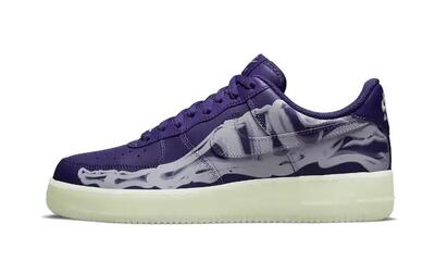 Nike Air Force 1 Low '07 QS Purple Skeleton Halloween (2021)