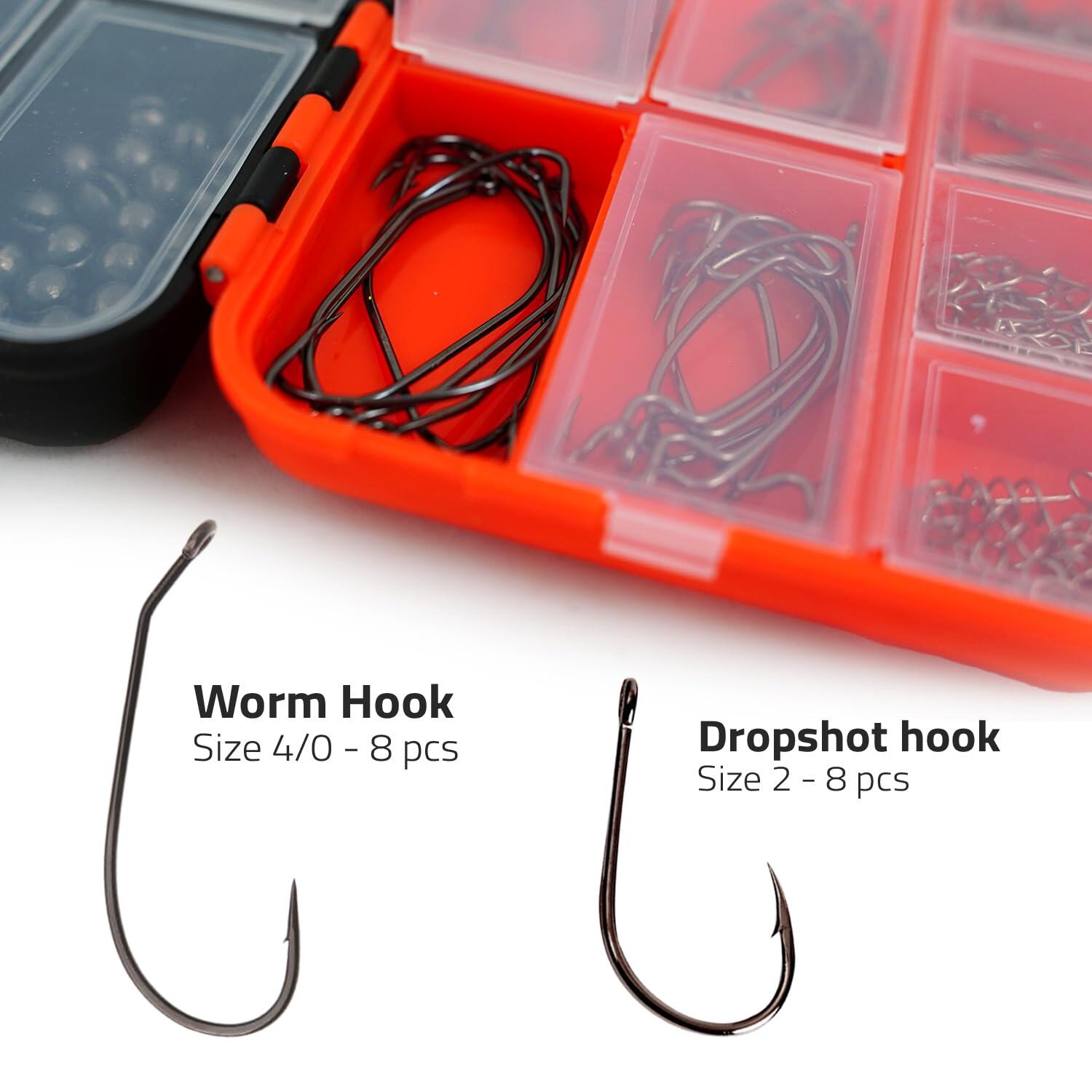 Haken & Blei Set 201-tlg inkl Tacklebox Angelausrüstung 6/7
