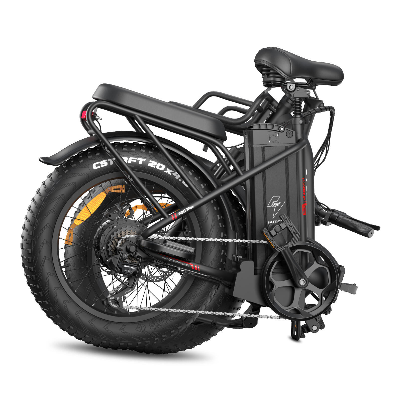 Bicicleta eléctrica plegable FAFREES F20 Max con batería de 48 V y 30 Ah 3/7
