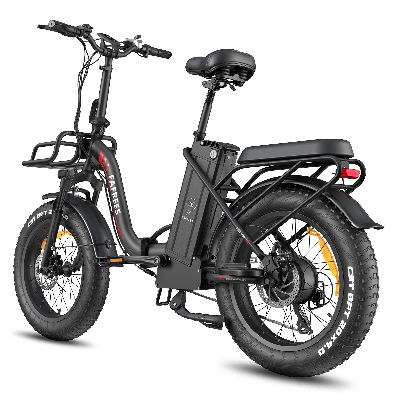 Bicicleta eléctrica plegable FAFREES F20 Max con batería de 48 V y 30 Ah 4/7