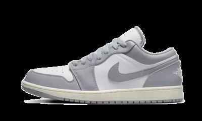 Schoenen - lifestyle - air jordan 1 low vintage grey - stealth/white/sail