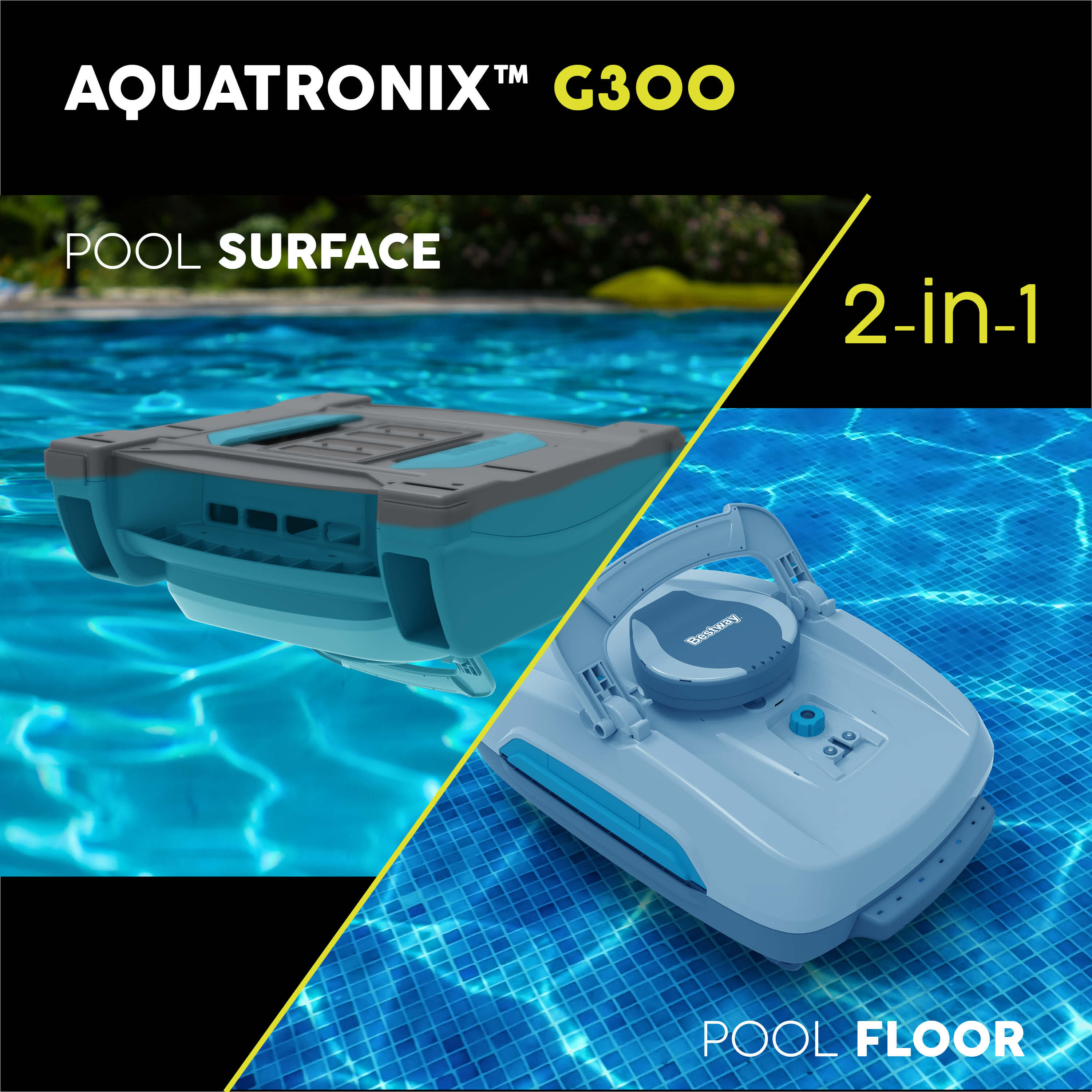 Robot pulitore e skimmer Bestway AquaTro nix Pro G300 2/7