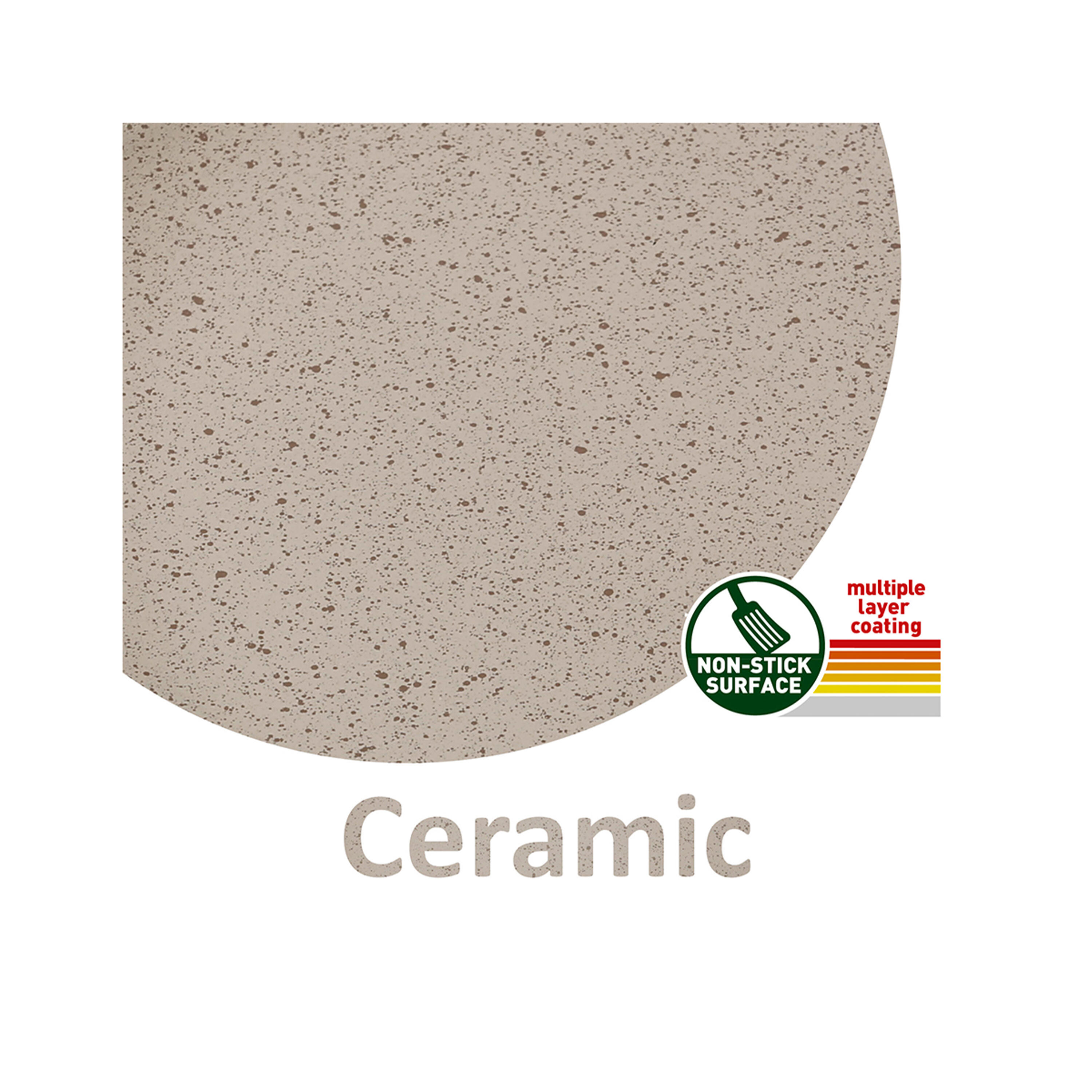 Brunner Set pentole Chocolate 7+1 in alluminio antiaderente PFOA free ø 20 cm 5/7