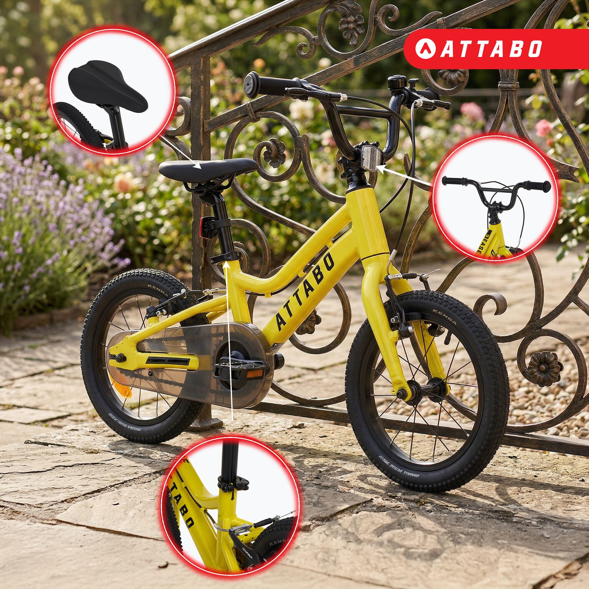 Vélo enfant ATTABO EASE 14" 5/7