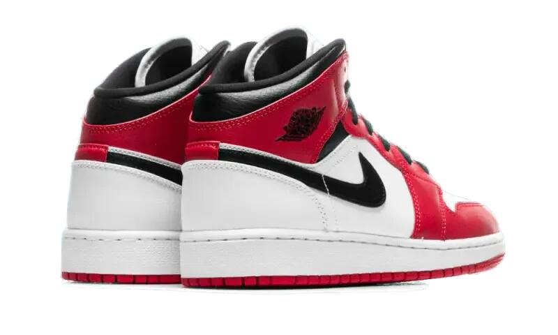 Zapatillas - Baloncesto - Hombre - Air Jordan 1 - Blanco/Gym Red/Negro 3/4