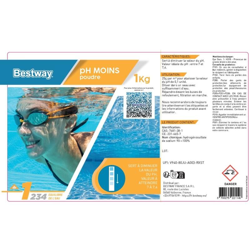 Bestway Ph Moins 1Kg Poudre 4/4