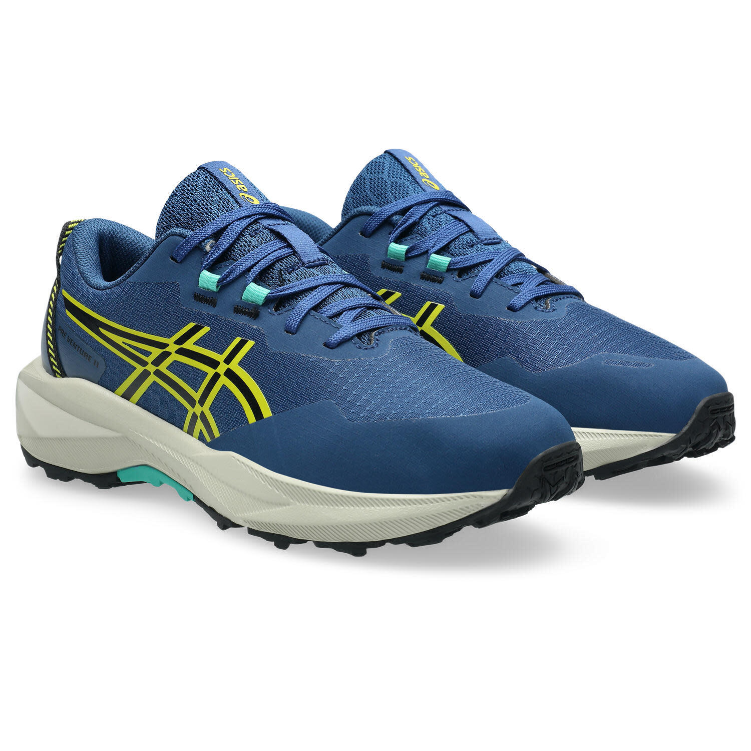 Zapatillas Running Niños, Unisex - ASICS Pre Venture 11 GS - Blue/Cacti 4/6