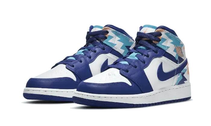 Jordan 1 Mid Geometric Print (GS) 2/2