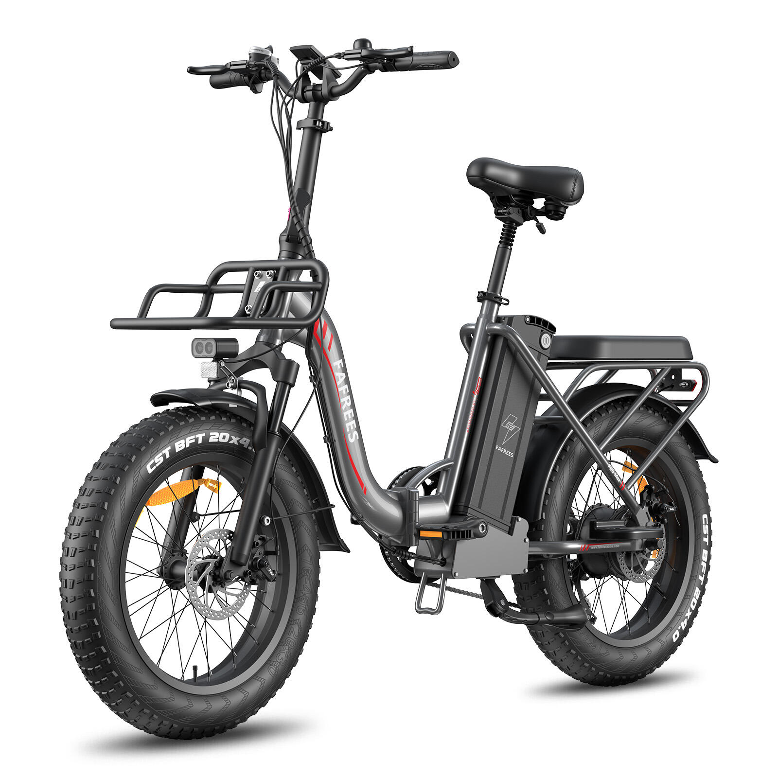 Bicicleta elétrica dobrável FAFREES F20 Max com bateria de 48V 30Ah e visor LCD 2/7