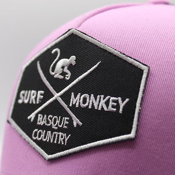 Gorra Trucker - 5 Paneles / Reciclada / Adulto / Talla única (Negro/Lila) 2/5