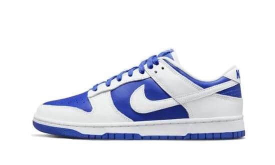 Scarpe - walking - uomo - basse in pelle - Dunk Low - Racer Blue/White