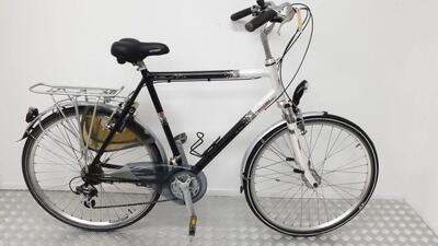 Orion | tweedehands stadsfiets 61 cm | 28 inch | 8 versnellingen | zwart-wit