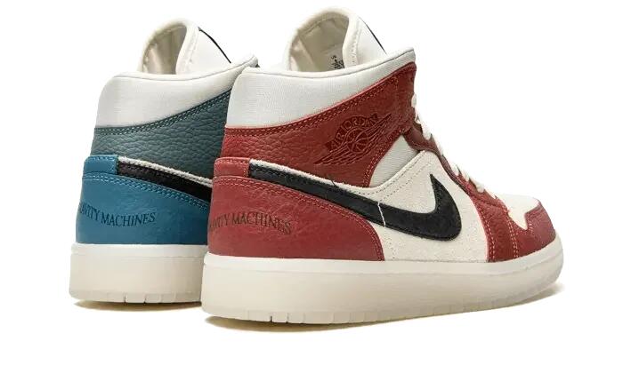 Scarpe - basket - air jordan 1 mid - dark pony/saturn gold 3/4