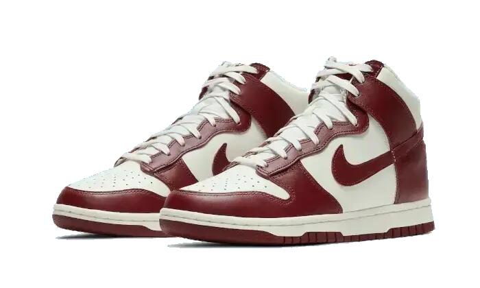 Schuhe - dunk high - high-top sneaker - sail/team red/pale ivory 2/3