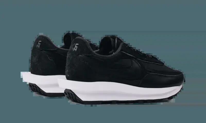 LD Waffle Sacai Triple Black 3/4