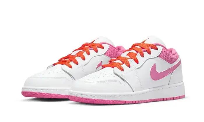 Zapatillas - Mujer - Air Jordan 1 Low - Bajas - Blanco/Naranja 2/3