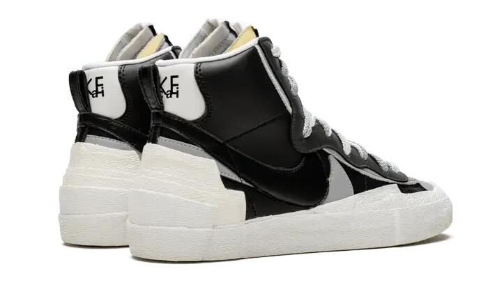 Blazer Mid Sacai Black Grey - Taille : 40.5 EU 3/4