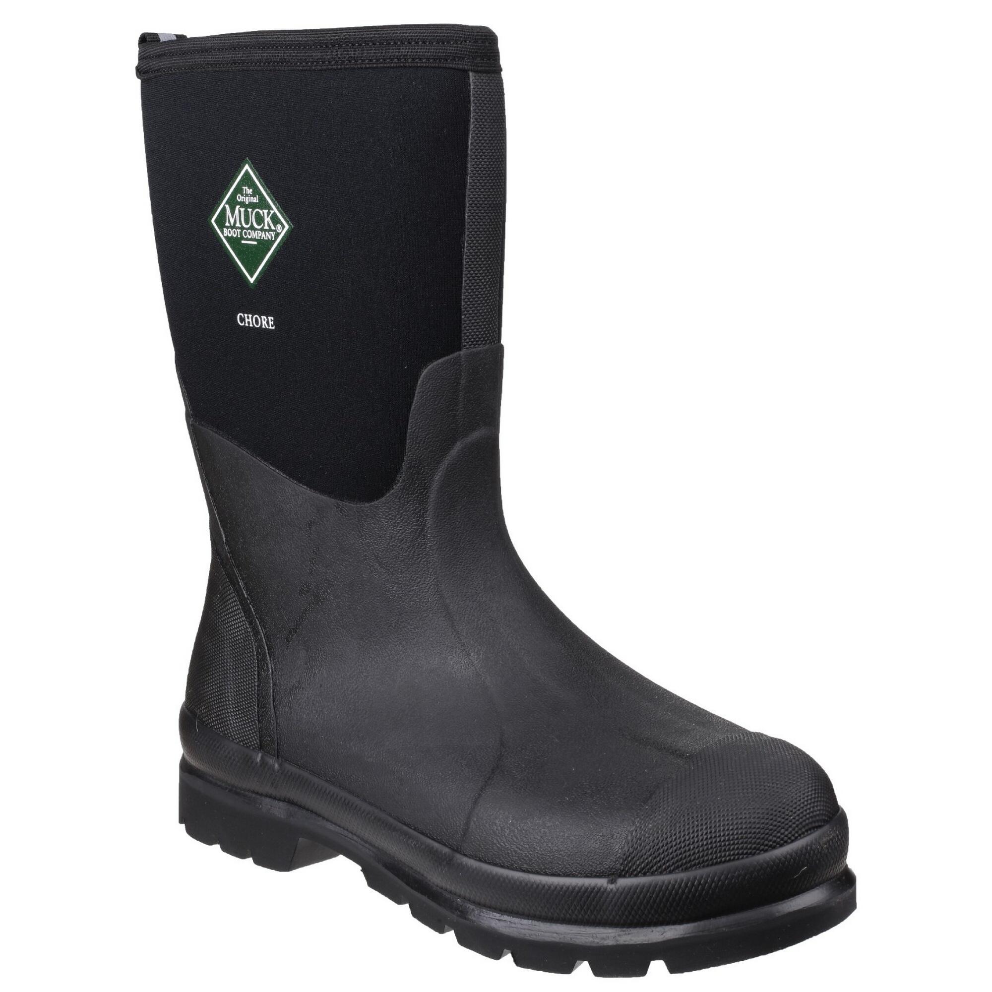 Unisex Chore Classic Mid Wellingtons (Black) 1/4