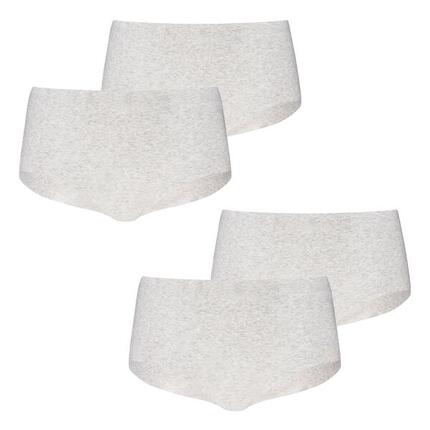 4er Pack Slips weich elastisch Damen - Invisible Ultra Soft Cotton Mini Shorts