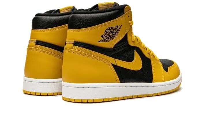 Herren - basketball - schuhe - air jordan 1 - pollen/schwarz-weiß 3/4
