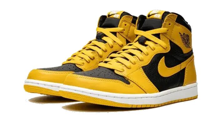 Herren - basketball - schuhe - air jordan 1 - pollen/schwarz-weiß 2/4