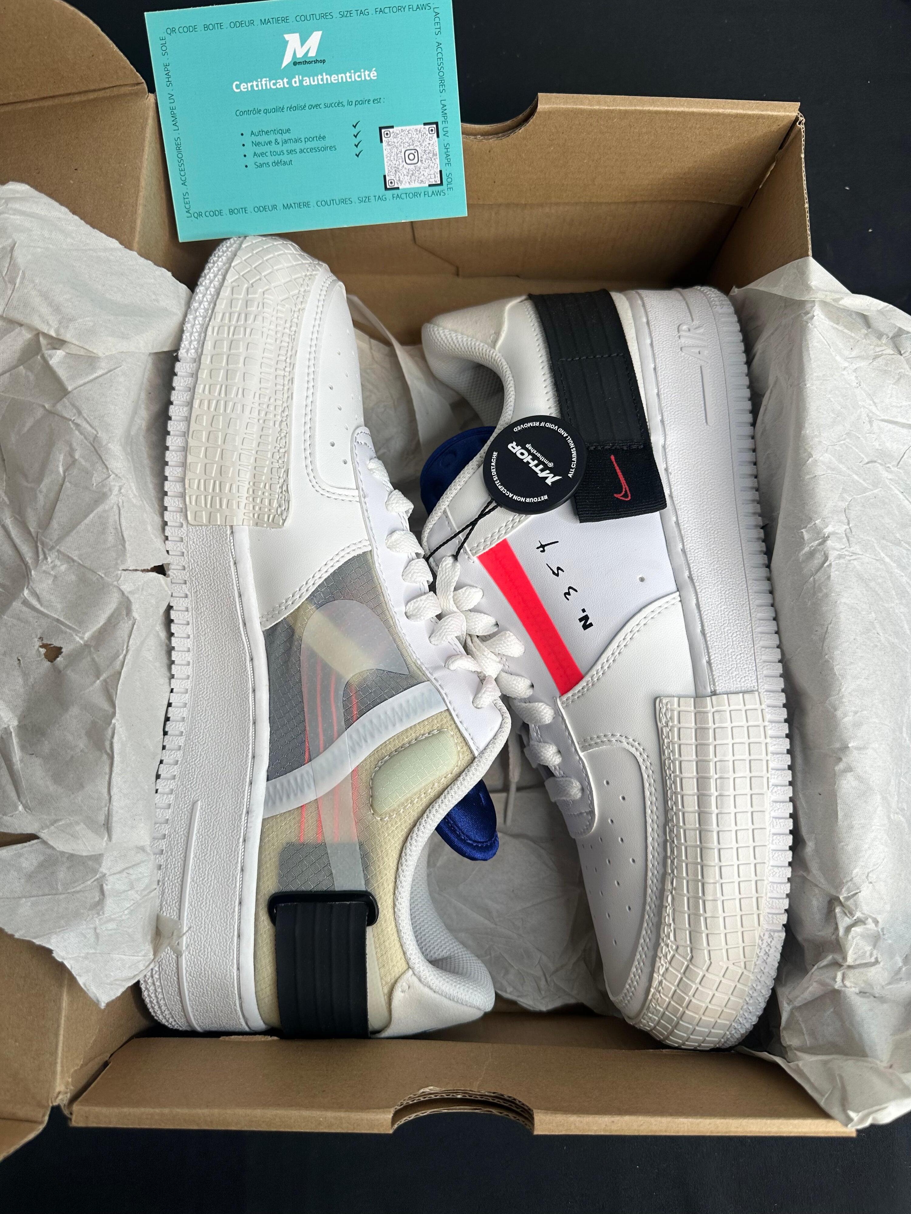 Nike Air Force 1 Low Drop Type White 2/5