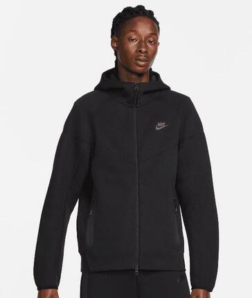 Nike Sportswear Tech Fleece Windrunner Kapuzenjacke Full-Zip Schwarz