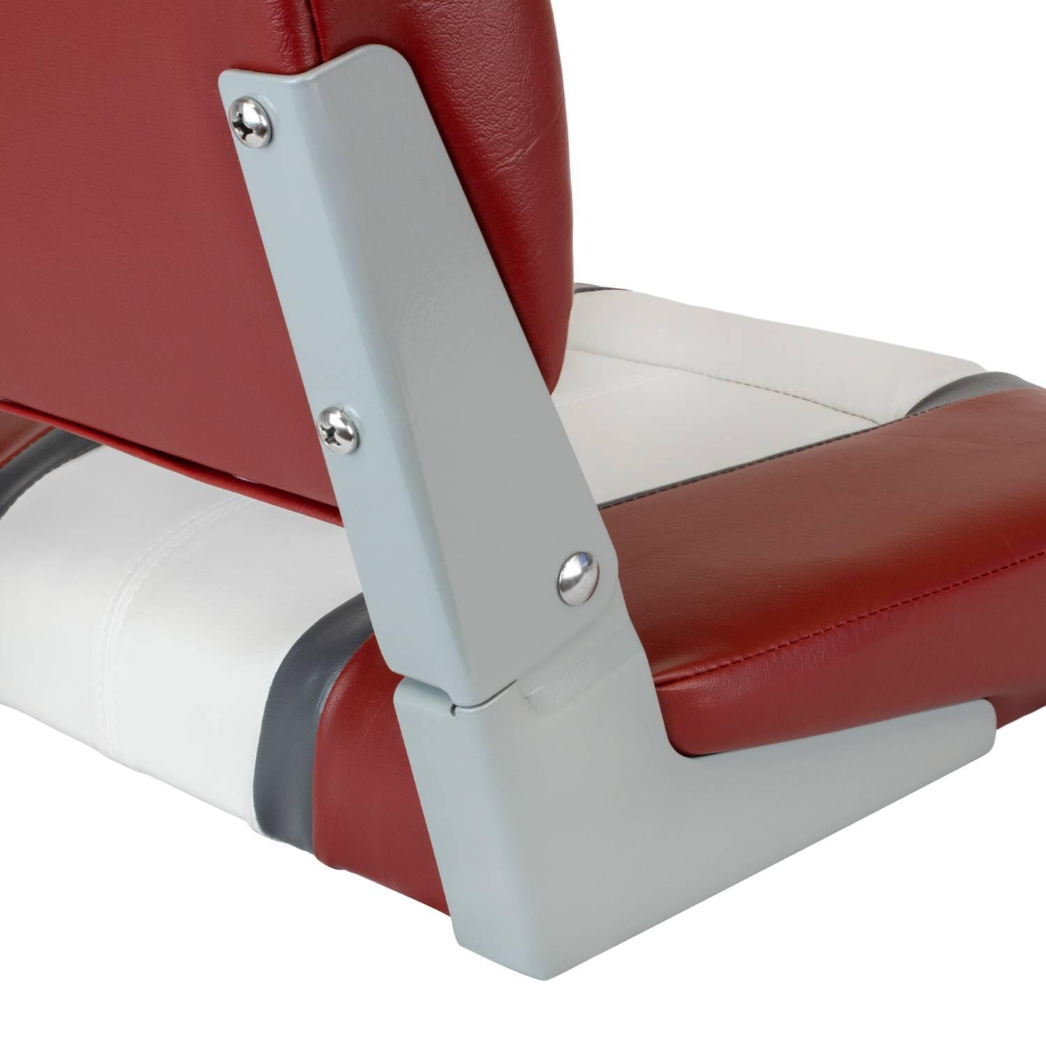 Waterside Captain Deluxe Boatseat - Rood/Wit - Bootstoel 3/5
