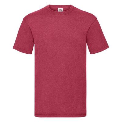 Fruit of the loom valueweight t-shirt red jaspeado s