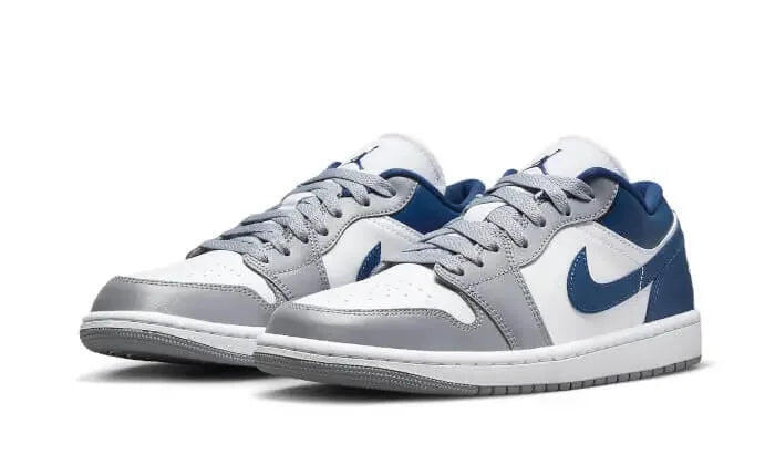 Zapatillas - unisex - low-top - Air Jordan 1 Low - Blanco/Gris/Azul 2/3