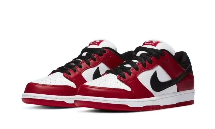 scarpe - skate - da uomo - pelle low-top - Dunk Low Pro - rosso/nero 2/4