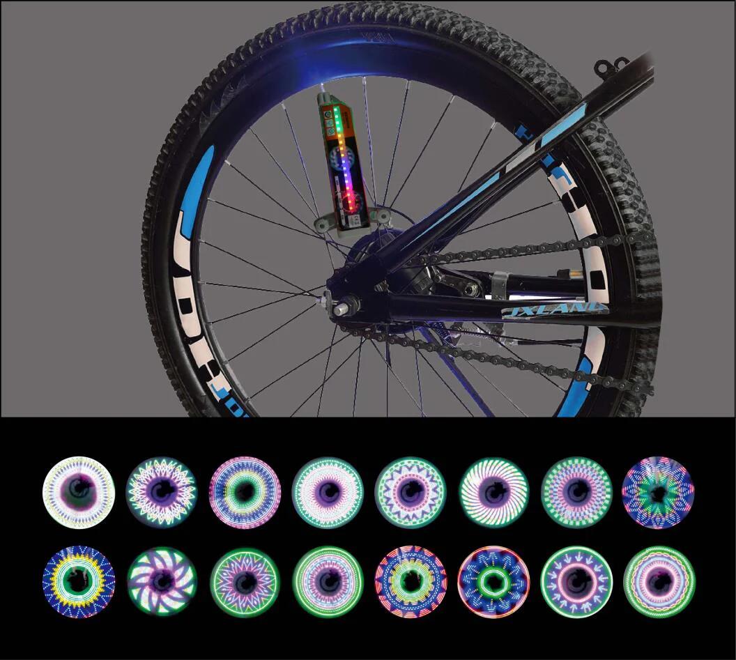 Iluminación de radios de ruedas de bicicleta LED 5/6