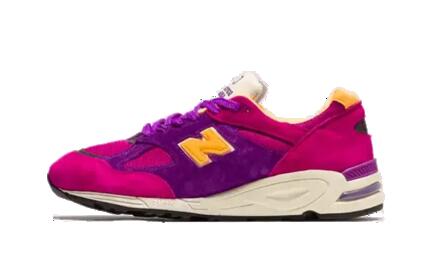 Zapatillas - Running - Made in USA - 990v2 - Morado/Amarillo