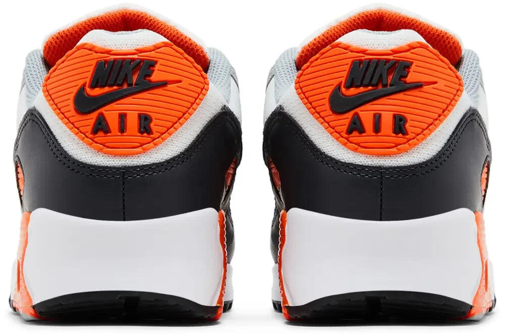 Nike Air Max 90 Summit White Safety Orange Dark Smoke Grey Smoke Grey 4/5
