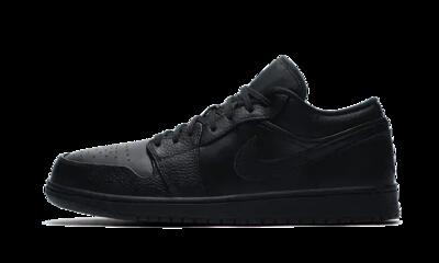 Schoenen - lifestyle - heren - air jordan 1 low - triple black.