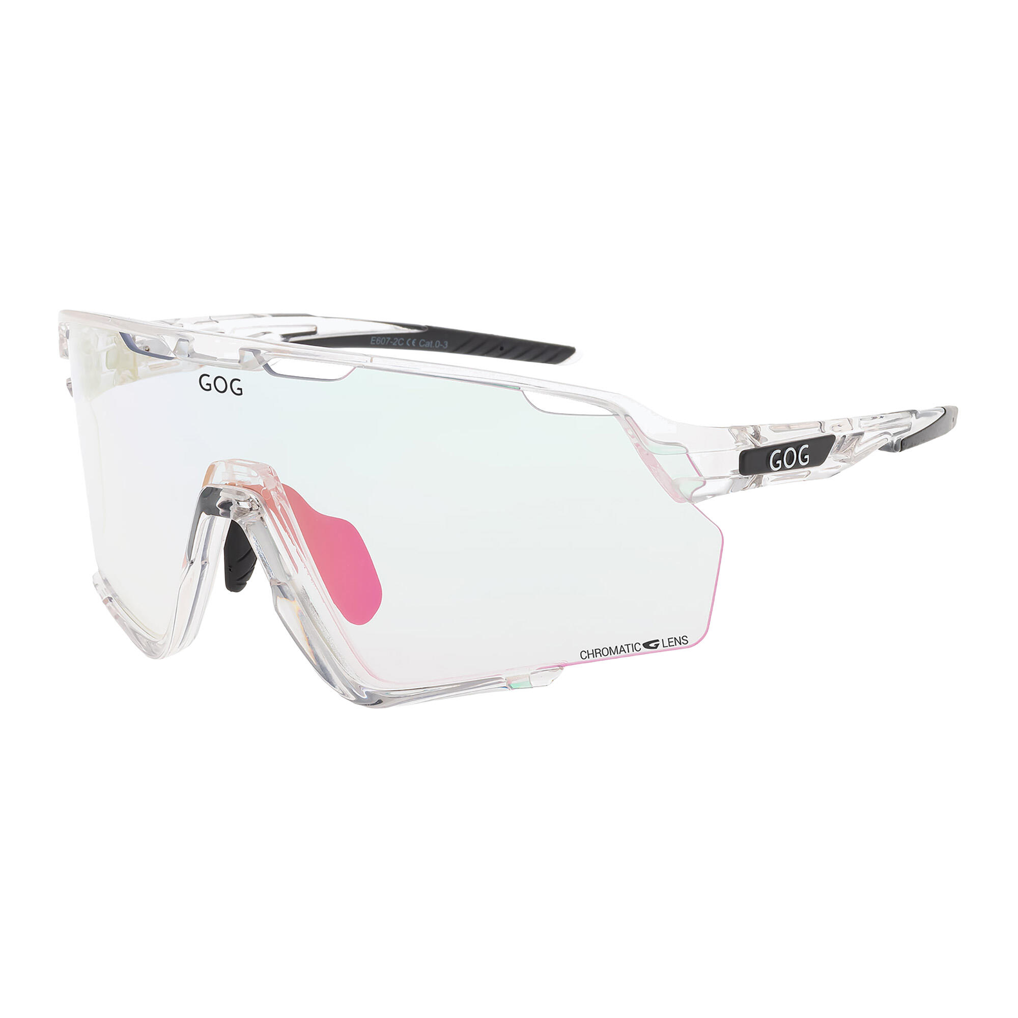 Okulary fotochromowe GOG Prometheus - photochromic pink/blk/ref pink 7/7