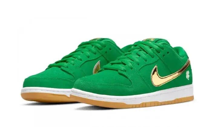 Scarpe - skate - unisex - sb dunk low pro - verde/oro 2/3