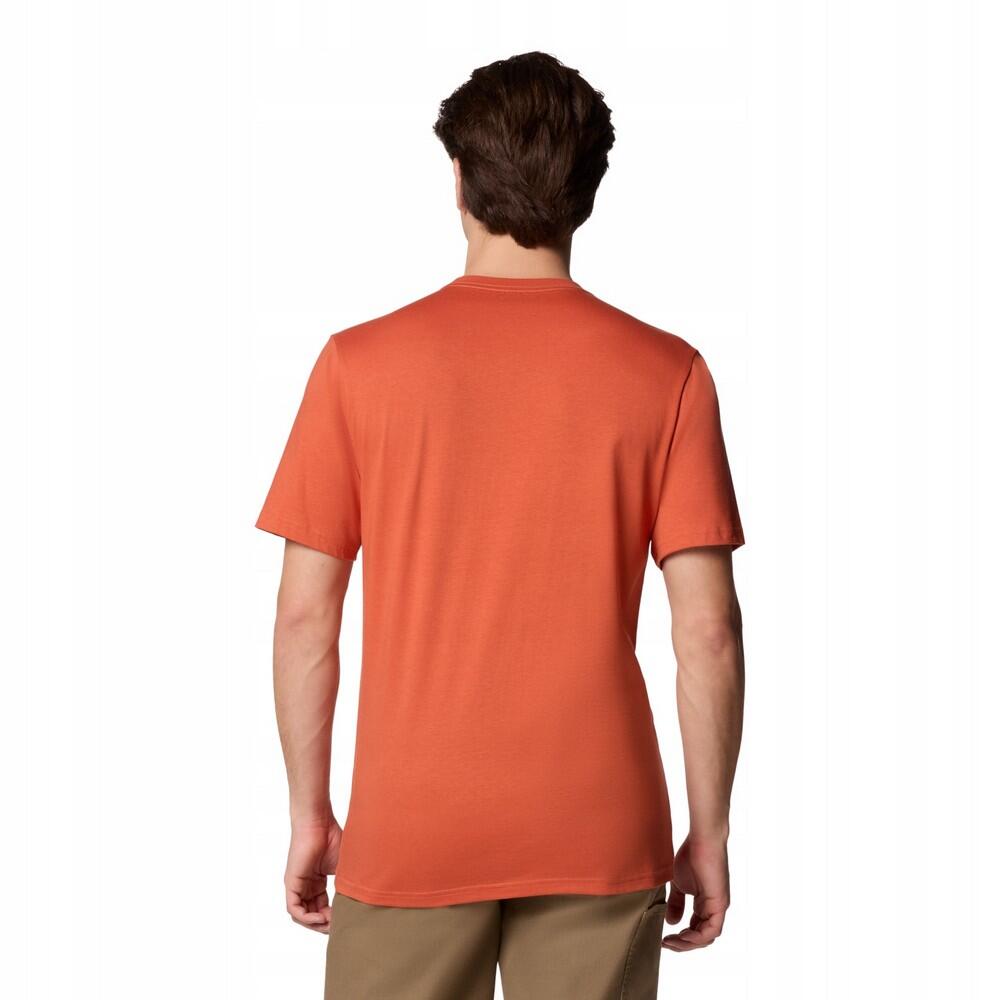 Maglietta Logo Uomo Columbia Basic Arancio 2/4